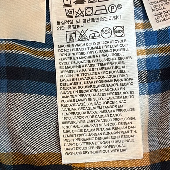 Levi’s JACKSON WORKER OVERSHIRT Plaid button down long sleeve flannel shirt - Picture 8 of 13